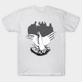 hand wutang white T-Shirt